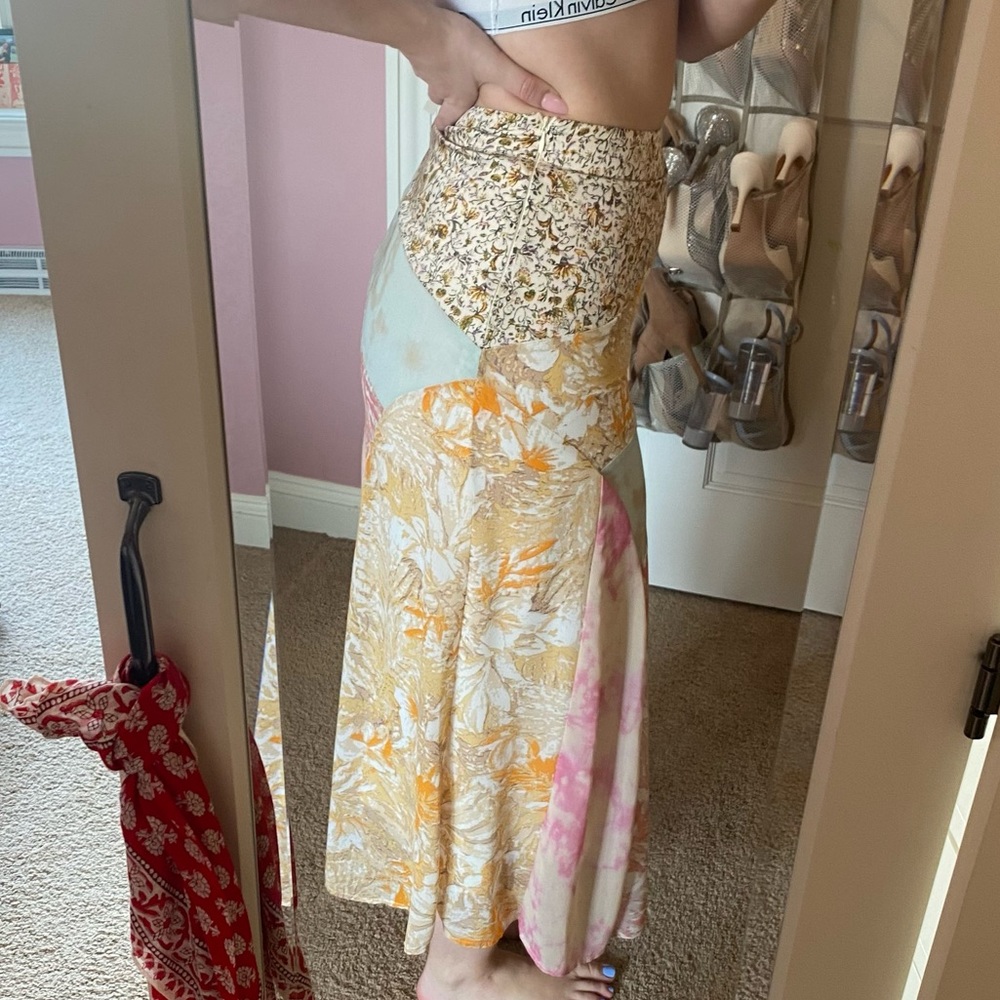 Patchwork Midi Skirt - image 3